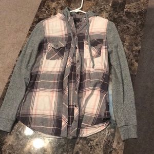 Long sleeve button down flannel